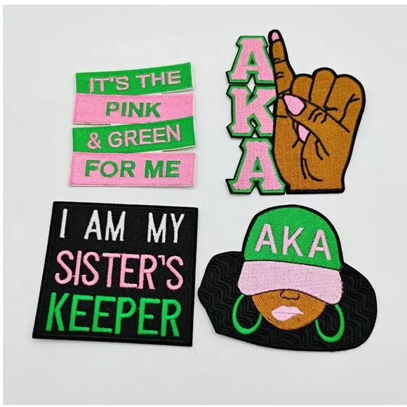 AKA sorority patches set of 4 iron on - Picture 2 of 2